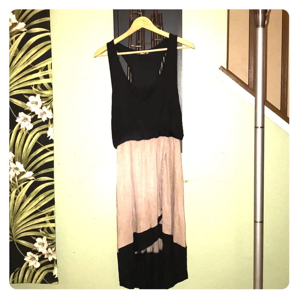 Sleeveless Razorback Waterfall dress - sz XL